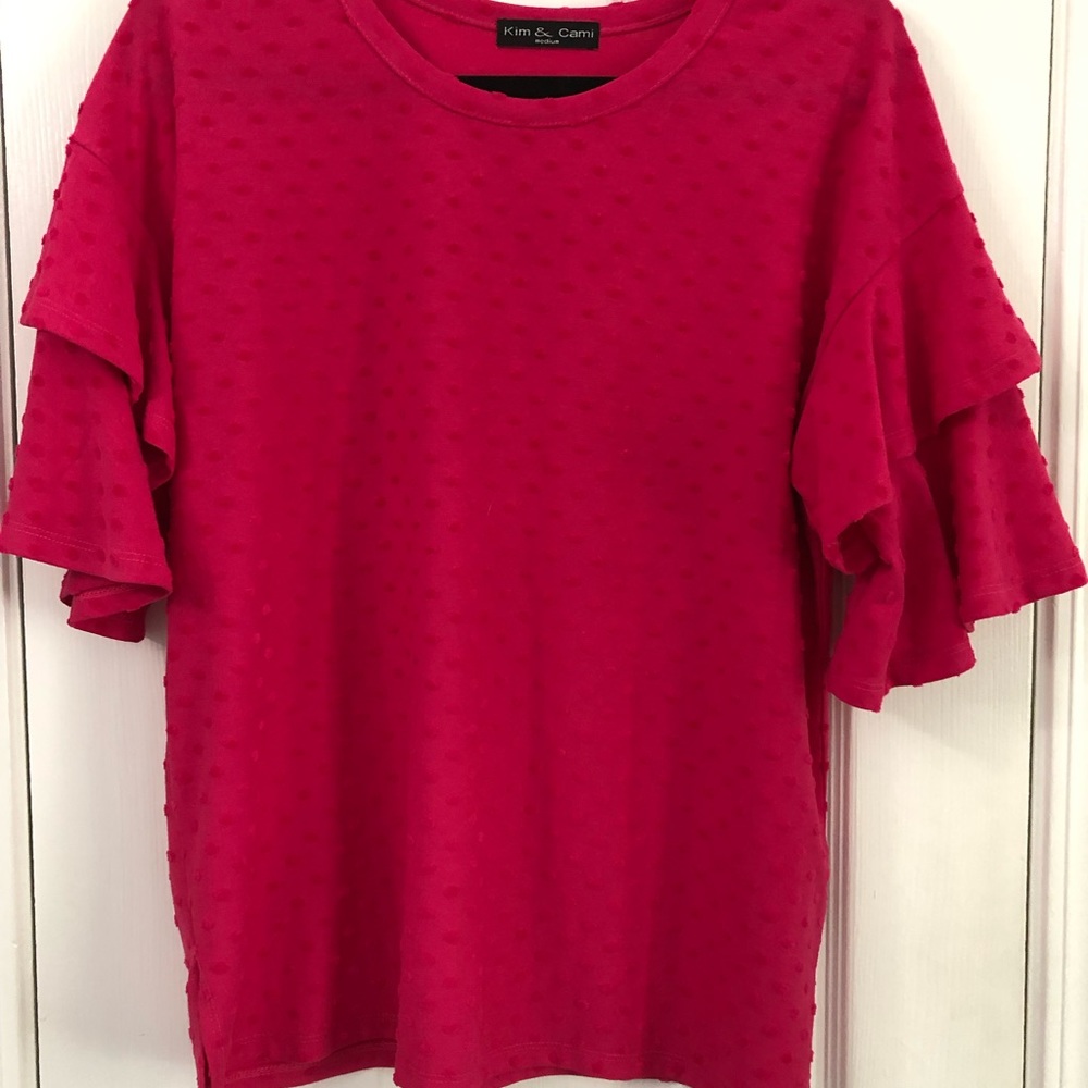 Kim & Cami Bell Sleeve blouse